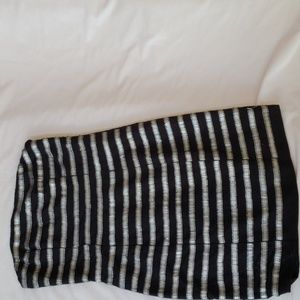 Zara mini black and silver metal dress